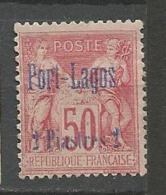 PORT-LAGOS N° 5 NEUF* TRACE DE  CHARNIERE / MH - Unused Stamps