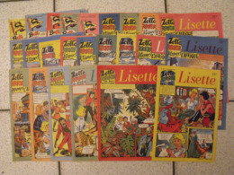 Lisette. 24 N° 1954-55. Revue Pour Fillette. Erik (nique Pat Prune) Marié (zette Reporter) Solveg  à Redécouvrir - Lisette