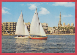 Egypte-ALEXANDRIE - La Mosquée Abou El Abbas Vue Depuis La Mer -Animation - Voiliers *SUP ** 2 SCANS - Alexandrie