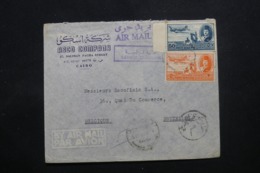 EGYPTE - Enveloppe Commerciale Du Caire Pour Bruxelles En 1949 , Affranchissement Plaisant - L 43765 - Briefe U. Dokumente