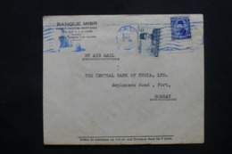 EGYPTE - Enveloppe Commerciale Du Caire Pour Bombay En 1948 , Affranchissement Plaisant - L 43772 - Covers & Documents