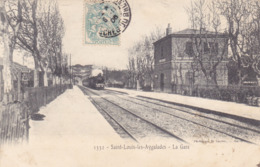 CPA 13 @ SAINT LOUIS LES AYGALADES MARSEILLE 15° Ardt - La Gare Et Arrivée Du Train à Vapeur En 1906 - Nordbezirke, Le Merlan, Saint-Antoine