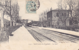 CPA 13 @ SAINT LOUIS LES AYGALADES MARSEILLE 15° Ardt - La Gare Et Arrivée Du Train à Vapeur En 1906 - Quartiers Nord, Le Merlan, Saint Antoine
