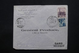 EGYPTE - Enveloppe Commerciale De Alexandrie Pour Gand En 1954, Affranchissement Plaisant - L 43791 - Cartas