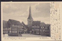 Deutsches Reich PPC Aus Dem 1000 Jährigen Duderstadt Auto-Klinik Tank-Stelle DUDERSTADT 1931? BIELEFELD (2 Scans - Duderstadt