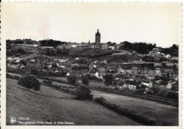 THUIN (6530) : Recto : La Ville Basse Et La Ville Haute - Verso : Timbre Du Rotary-Club D'Ostende. CPSM. - Thuin