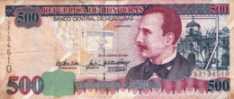 HONDURAS 500 LEMPIRAS 2004 F PREFIX "S" P-78f "free Shipping Via Registered Air Mail" - Honduras