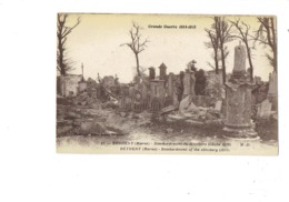 Cpa - 51 - Bétheny - GUERRE 1914-18 - Bombardement Du Cimetière - Tombes - Cliché 1918 - M.D. 12 - Bétheny