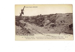 Cpa - 51 - Bétheny - GUERRE 1914-18 - Bombardement De La Ligne De LAON à REIMS - Chemin De Fer - Photo 1918 - M.D. 22 - Bétheny