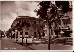 !  Postcard, Ansichtskarte, Messina, Via Cavour, Italien, Italy, Dampfer Catania, Sloman, Hamburg - Messina