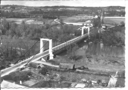 RISCLE - Vue Aérienne - Le Pont Suspendu Sur L'Adour - Riscle