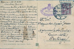 1929 , VATICANO , TARJETA POSTAL CIRCULADA A MOIMENTA DA BEIRA - Storia Postale