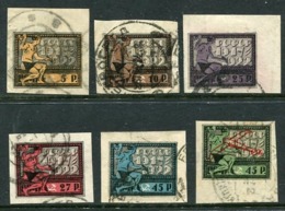 RSFSR 1922 5th Anniversary Of Revolution Set Of 6 Used.  Michel 195-200 - Gebraucht