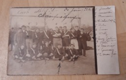 Carte Photo équipe De Foot Du Cercle Athlétique De Joinville 1907 - Sport