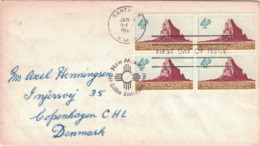 ETATS UNIS - SANTA FE - 1962 - LETTRE POUR LE DANEMARK. - Storia Postale