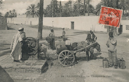 Laghouat Le Transport De L' Eau .  Attelage Ane Donkey Cart  ; Defaut En Haut - Laghouat