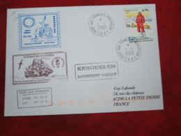 Kerguelen 1-1-2003 Timbre Issu Du Carnet Cachets Rayonnement Cosmique Et Disker - Covers & Documents