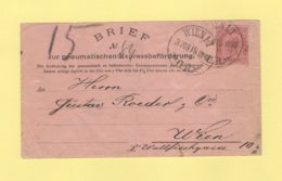 Autriche - Entier Postal - Pneumatique - Wien -1893 - Andere & Zonder Classificatie