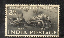 Y349 - INDIA 1953, Yvert N. 43  Usata (2380A)  Treni - Usati