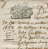1688 -  Document Manuscrit - 2 Pages 25 X 18cm - Cachet "Généralité D'Alençon" - Taxe Un Sol - Cachets Généralité