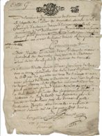 1693 - Document Manuscrit - Beau Cachet "Généralité De Rouen" - Cachets Généralité