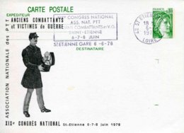 Entier Postal De 1978 Sur CP Avec Timbre "0,80 Sabine De Gandon" Et Repiquage Commémoratif - Overprinter Postcards (before 1995)