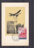 Saint Marin - Carte Postale De 1955 - Oblit Répiblica San Marino - Sports - Avions - Carte Maximum  ? - Lettres & Documents