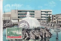Saint Marin - Carte Postale De 1959 - Oblit Répiblica San Marino - Foire De Milan - Carte Maximum  ? - Storia Postale