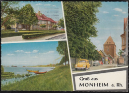 D-40789 Monheim Am Rhein - Alte Ansichten - Cars - Opel - VW Käfer - Nice Stamp - Monheim