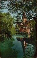 CPA AK Blaubeuren Blautopf Mit Klosterkirche GERMANY (897381) - Blaubeuren