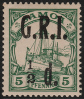 ~~~ Colonies Allemand Samoa GRI 1914 - Kaiseryacht - Mi. 2 * MH - CV 60 Euro ~~~ - Colony: Samoa