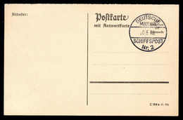 Beleg Deutsche Marine Schiffspost 1895-1939 - Altri & Non Classificati