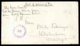 Beleg Deutsche Marine Schiffspost Interniertenpost 1914-1919 - Sonstige & Ohne Zuordnung