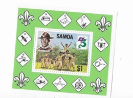 Samoa Bloc Feuillet  N° 28** Lord Baden Powell Te Scouts - Samoa