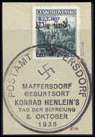 Briefst. Sudetenland Reichenberg Maffersdorf - Altri & Non Classificati