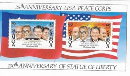 Samoa Bloc Feuillet  N° 39** 25° Anniversaire Du Corps De La Paix Des Etats Unis - Samoa (Staat)