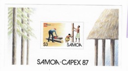 Samoa Bloc Feuillet  N° 40** Capex 1987 - Samoa