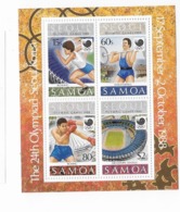 Samoa Bloc Feuillet  N° 44** Jeux Olympique D'été à Séoul - Samoa