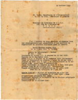 VP15.817 - MILITARIA - BAGNERES DE BIGORRE 1945 - Lettre Du Lieutenant De Réserve TAULE à TARBES - Documenti