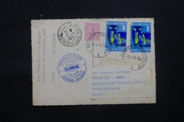 BELGIQUE - Carte Postale Par 1er Vol Bruxelles / Alger En 1976 , Affranchissement Plaisant - L 43811 - Lettres & Documents