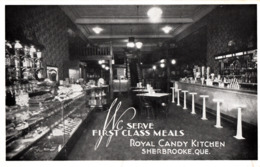 Sherbrooke Québec - Royal Candy Kitchen - Anciennement Restaurant Olivier - 2 Scans - Sherbrooke
