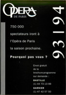 Spectacle - Opéra De Paris - Moderne Grand Format - Bon état - Oper