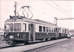 Chemin De Fer, Lausanne Echallens Bercher, Train à Cheseaux, Photo 1969 BVA LEB 78.5, 10x15 - Bercher