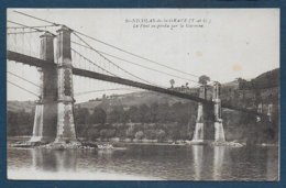 SAINT NICOLAS DE LA GRAVE - Le Pont Suspendu Sur La Garonne - Saint Nicolas De La Grave
