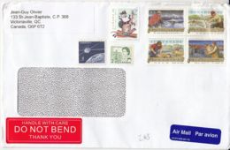 CHRISTMAS, SONGS, QUEEN ELISABETH II, STAMPS ON COVER, 2019, CANADA - Brieven En Documenten