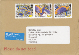 ANGELFISH, STAMPS ON COVER, 2019, ASCENSION ISLAND, UK - Unclassified