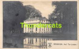 CPA EDEGEM EDEGHEM HOF TER LINDEN KASTEEL FOTOKAART CARTE DE PHOTO - Edegem