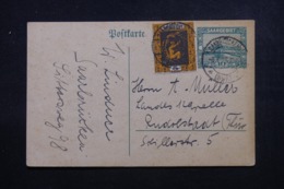 SARRE - Entier Postal + Complément De Sarrebruck En 1923 - L 43933 - Postal Stationery