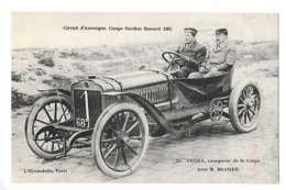 La Coupe GORDON-BENETT  1905  - Le Vainqueur THERY Avec M. BRASIER   L 1 - Rallyes