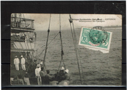 LCTN57/2 - DAHOMEY FAIDERBE 5c SUR CPA COTONOU 2/1/1912 - Storia Postale